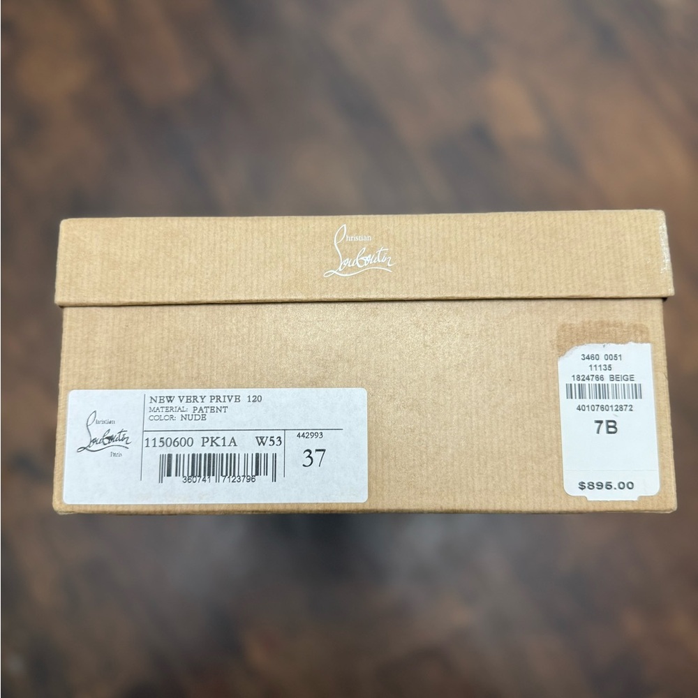 Christian Louboutin Blush Peep Toe Heels 37 (Size 7) - Picture 3 of 3